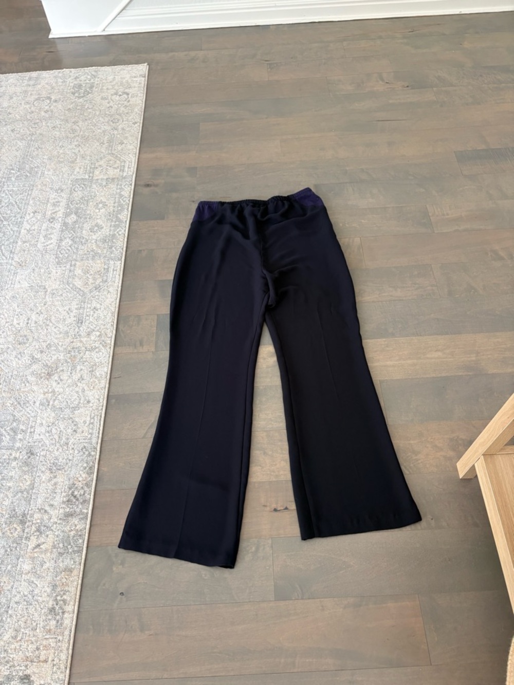 Mimi Maternity Dark Navy Elastic Waist Maternity Pants